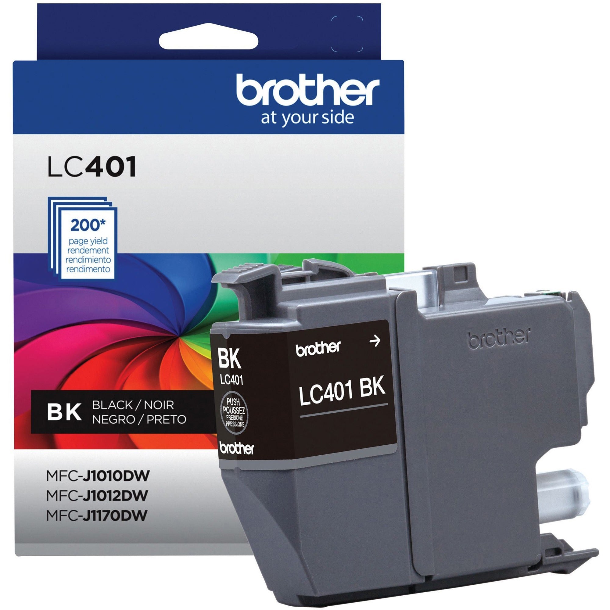 Brother Lc401Bks Original Standard Yield Inkjet Ink Cartridge - Single Pack - Bl 196-493