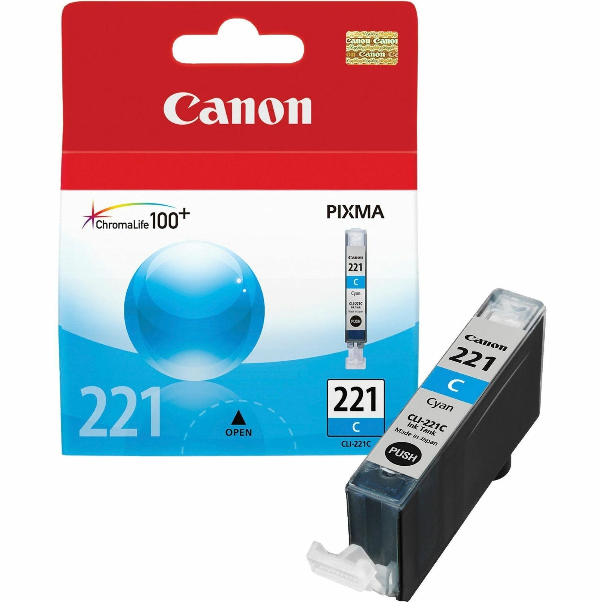 Canon Cli-221C Original Ink Cartridge Cyan 198-718