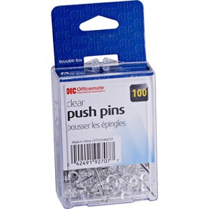 Clear Push Pins 204-647