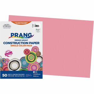 12X18 Pink Construction Paper 205-206