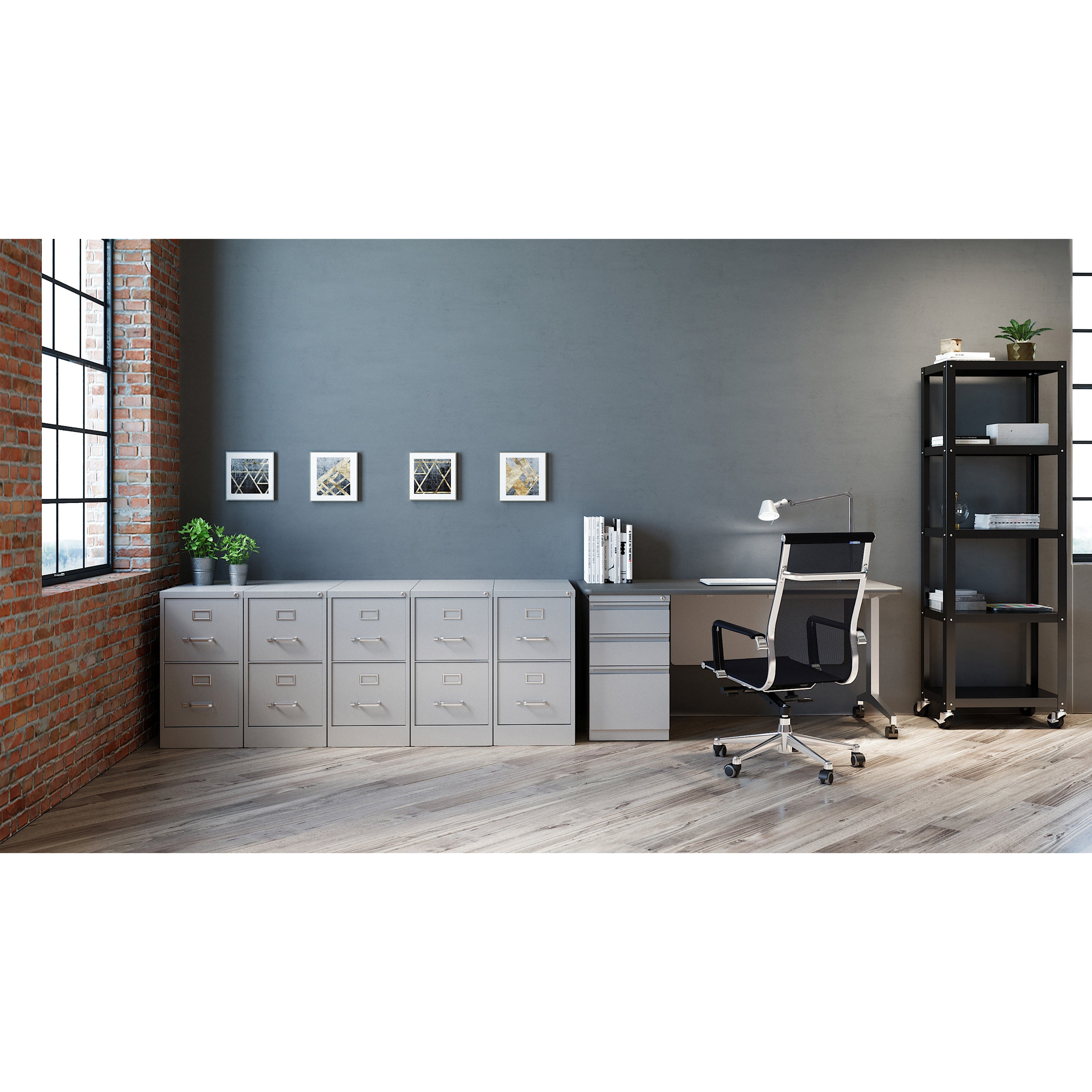 File Cabinet Vertical 2 Drawer Light Grey - Kittitas County Orders Only 206-809_2