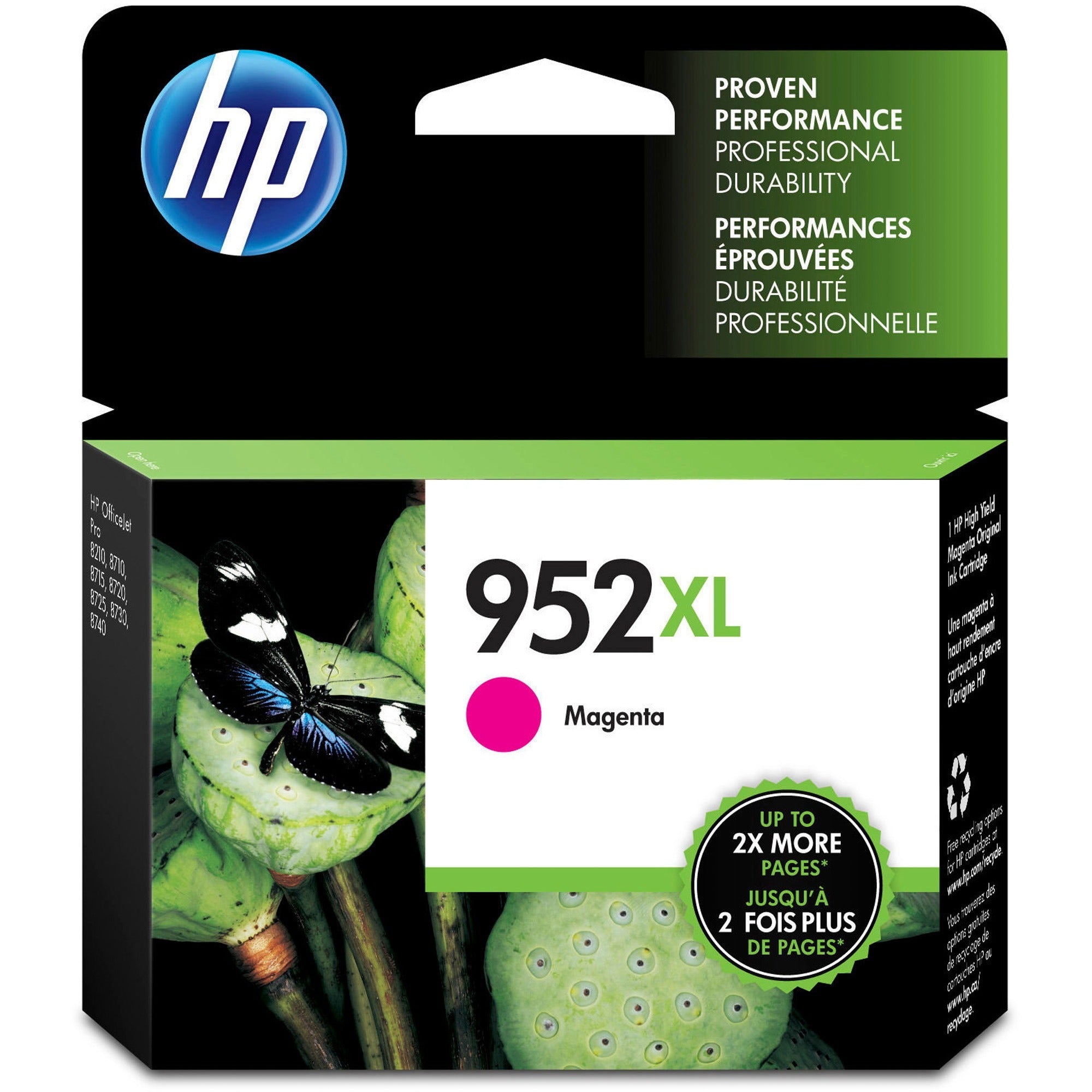 Hp 952Xl Original High Yield Inkjet Ink Cartridge - Magenta - 1 Each 209-259