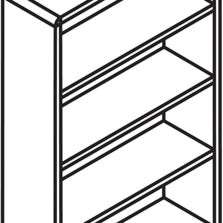 4-Shelf Bookcase, 36"X12"X48" - Kittitas County Orders Only 212-186_1