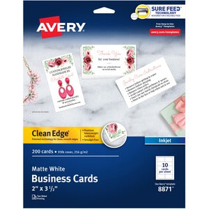Matte White Clean Edge Inkjet 229-982