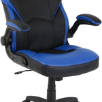 Lorell Lys Bucket Seat High-Back Gaming Chair Black/Blue 240-617