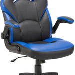 Lorell Lys Bucket Seat High-Back Gaming Chair Black/Blue 240-617_2