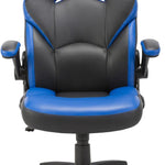 Lorell Lys Bucket Seat High-Back Gaming Chair Black/Blue 240-617_3