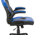 Lorell Lys Bucket Seat High-Back Gaming Chair Black/Blue 240-617_4