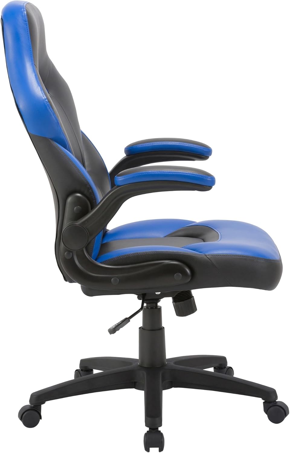 Lorell Lys Bucket Seat High-Back Gaming Chair Black/Blue 240-617_4