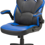 Lorell Lys Bucket Seat High-Back Gaming Chair Black/Blue 240-617_5
