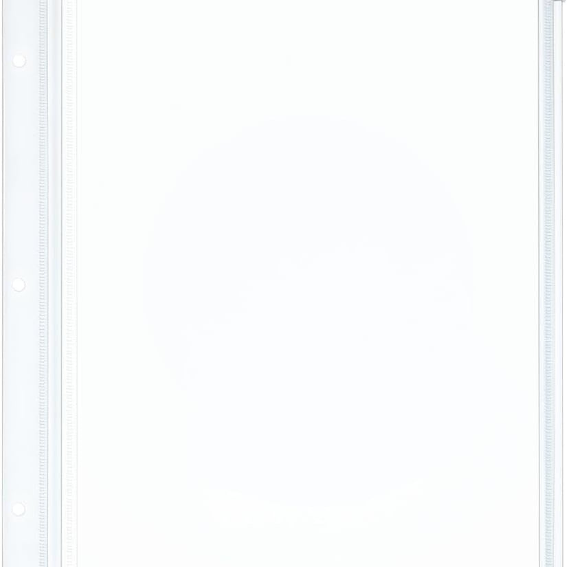 Zipper Binder Pocket Clear 3Pk 243-289