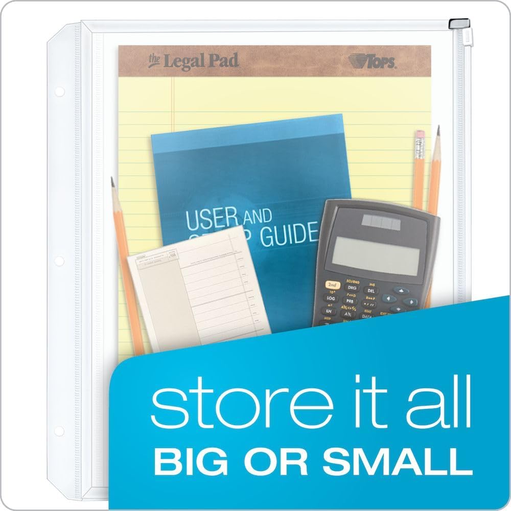 Zipper Binder Pocket Clear 3Pk 243-289_1