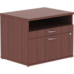 Lorell Relevance Series Mahogany Laminate Office Furniture Credenza - 2-Drawer 249-335