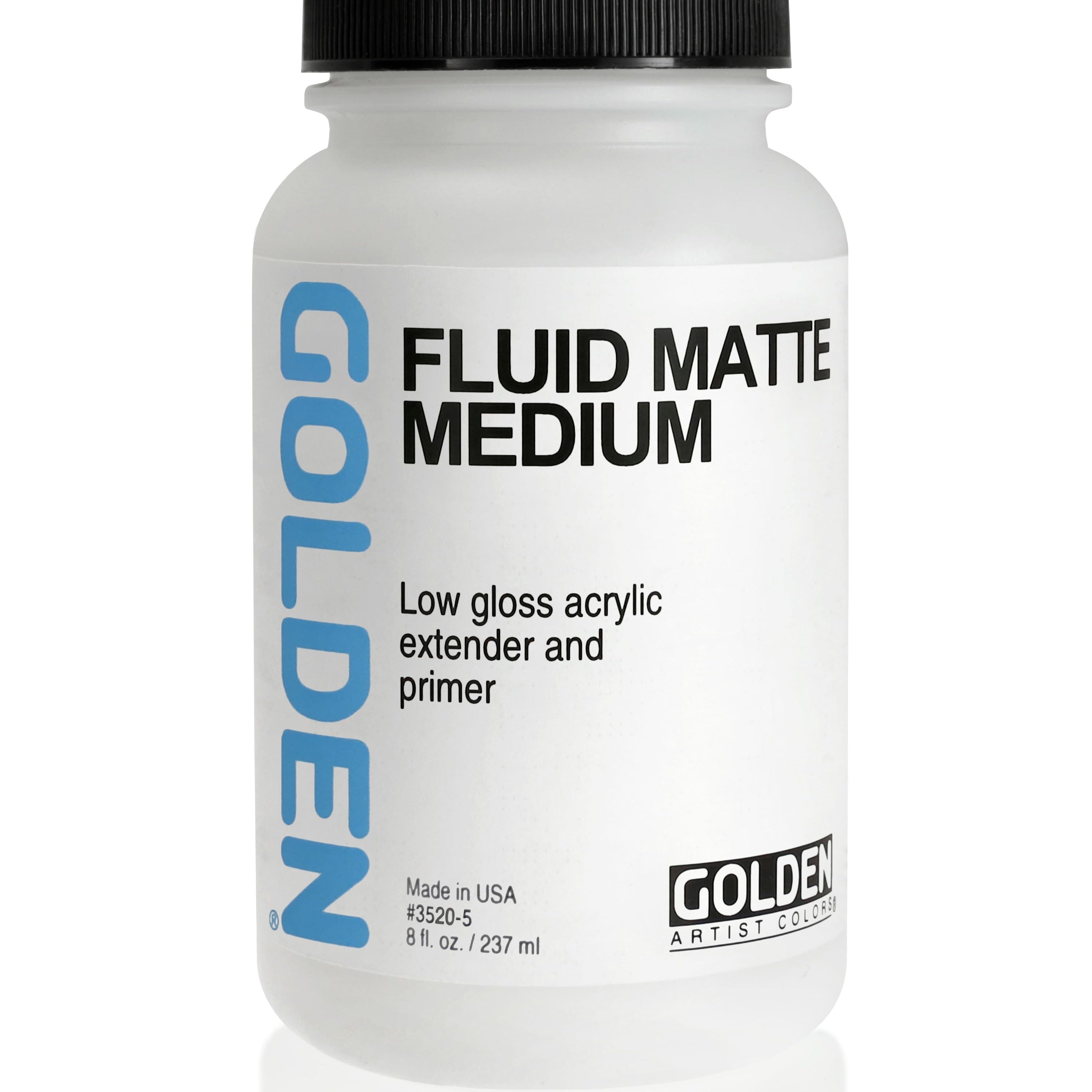 Agd Med Fa Fluid Matte Medium 8Oz Golden Arts & Crafts 25720