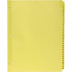 Plastic Tab Indexes, 3Hp 271-978