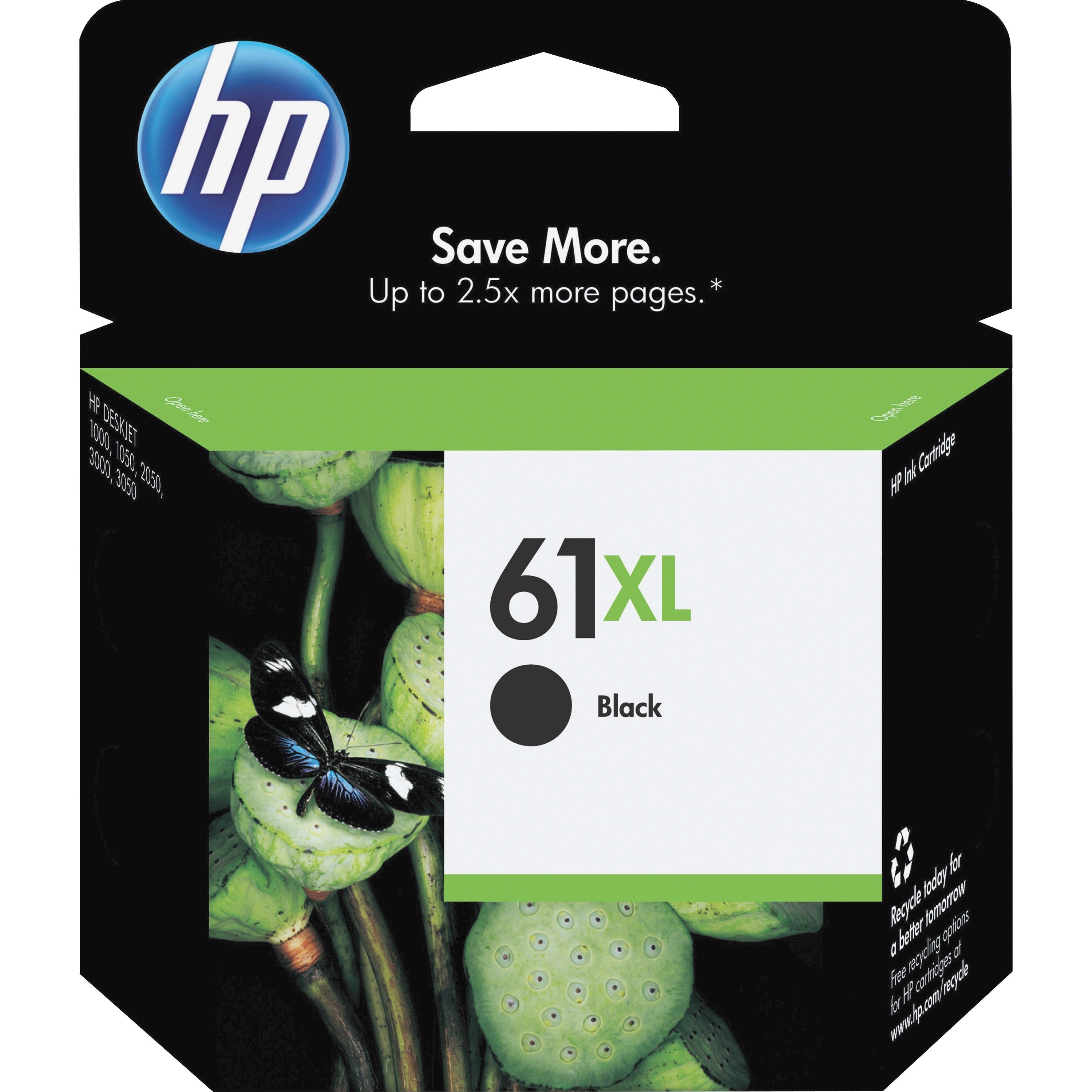 Hp 61Xl (Ch563Wn) Original Inkjet Ink Cartridge - Black 299-142