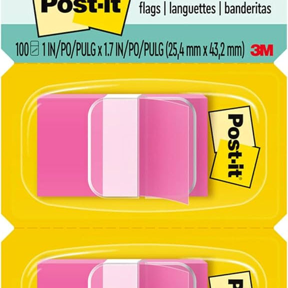 Flags Postit Bright Pink 306-805