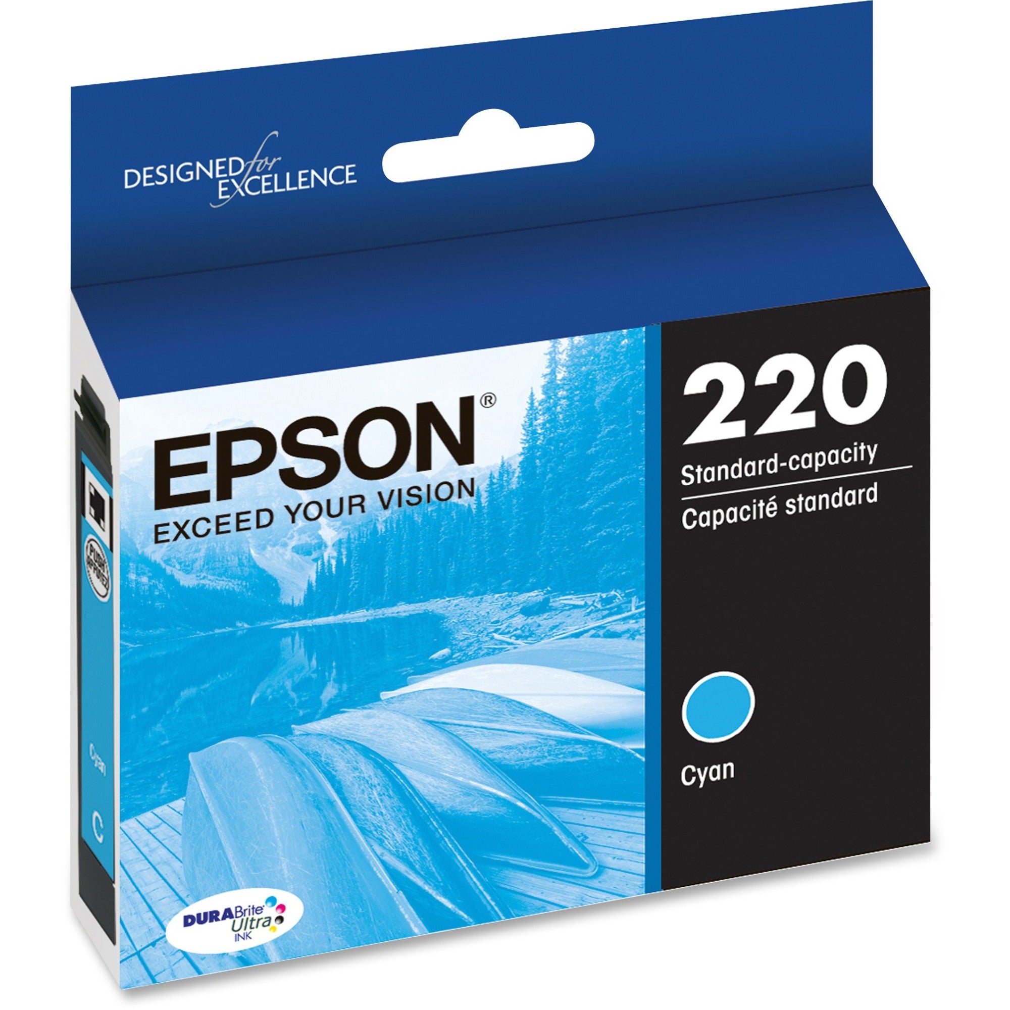 Epson Durabrite Ultra 220 Original Standard Yield Inkjet Ink Cartridge - Cyan 319-554