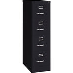 Lorell 15 In. X 25 In. X 52 In. Black 4-Drawer Vertical File With Lock - Kittita 319-757