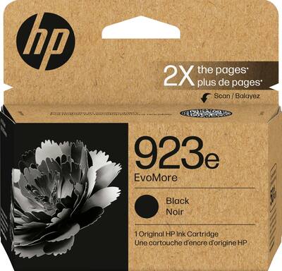 HP - 923e EvoMore Ink Cartridge - Black 40 331-160