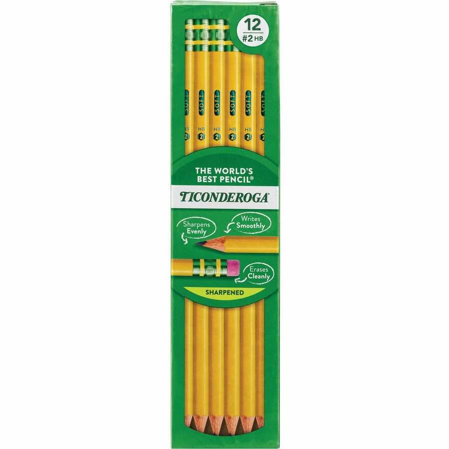 #2 PENCIL SHARPENED TICONDEROG Jerrol's Supplies