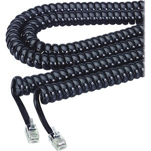 12' Black Phone Cord 350-875