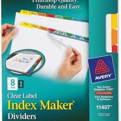 Clear Label Dividers 359-633