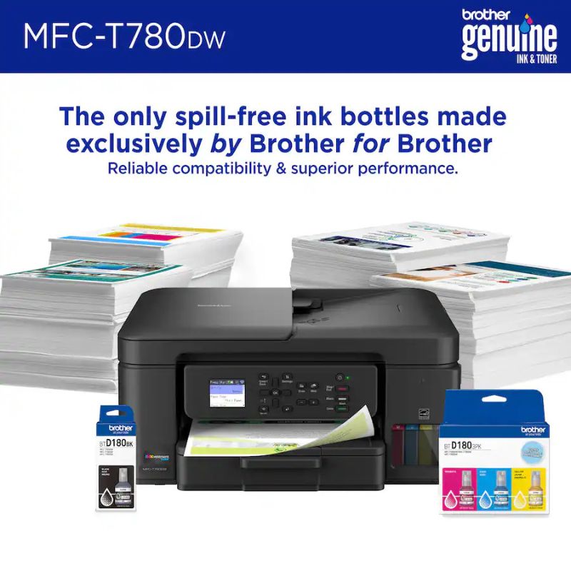 Brother Inkvestment Tank Mfc-T780Dw Wireless Color Inkjet Printer 40 396-923_3