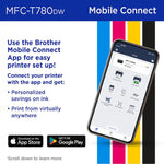 Brother Inkvestment Tank Mfc-T780Dw Wireless Color Inkjet Printer 40 396-923_5