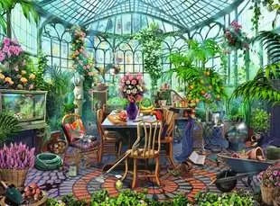 Greenhouse Morning 500 Piece Jigsaw Puzzle - Eurographics 20 4005555002079