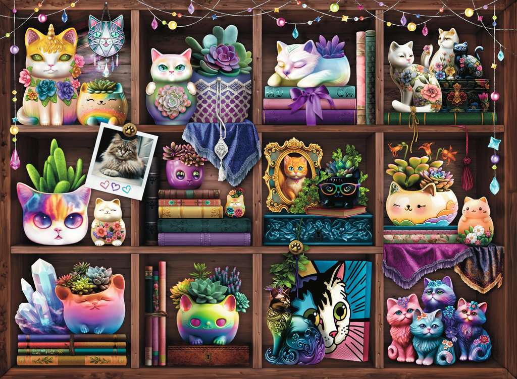 Cubby Cats & Succulents 500 Pc 4005555008743