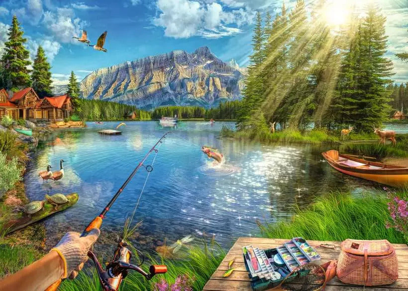 Life at the Lake 1000-Piece Jigsaw Puzzle from Ravensburger 20 4005555008774_1