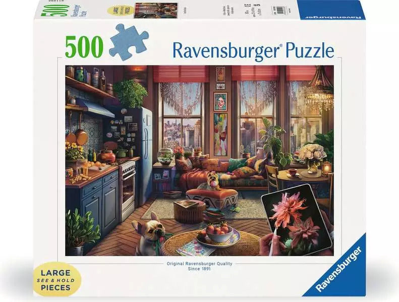 Cozy Boho Studio 500 Large Piece Puzzle - Ravensburger 20 4005555010258
