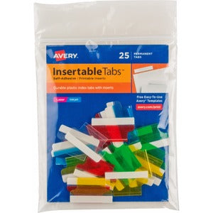 1" Asst Index Tabs 412-129