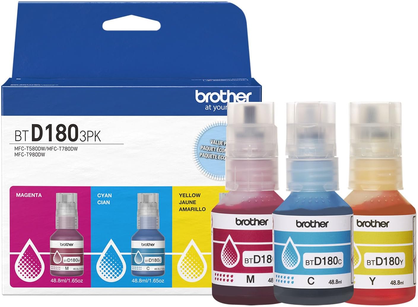 Hy Multi Pk Refill Ink D180Pks 40 426-156
