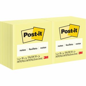 3"X3" POST-IT NOTES PLAIN (PACK OF 12 STICKY NOTES) 431-285