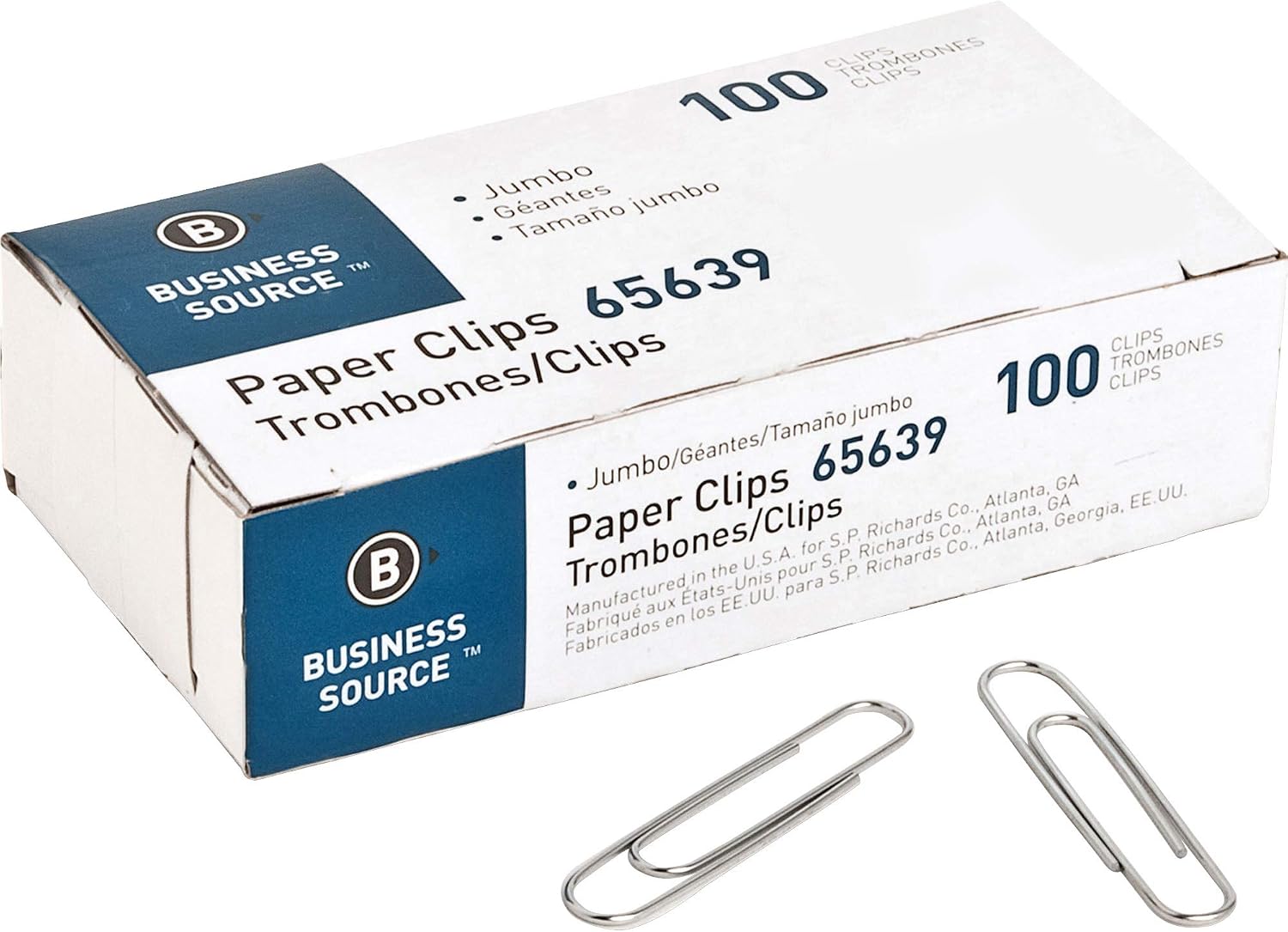 Jumbo Paper Clips 40 435-138