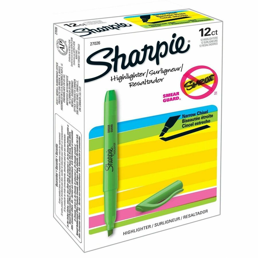 Sharpie Highlighter - Fluorescent Green - 1 Dozen 438-771