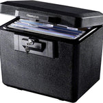 Sentrysafe Black Fireproof Document Box With Key Lock 446-847