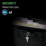 Sentrysafe Black Fireproof Document Box With Key Lock 446-847_2