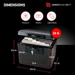 Sentrysafe Black Fireproof Document Box With Key Lock 446-847_4