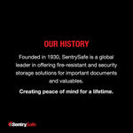 Sentrysafe Black Fireproof Document Box With Key Lock 446-847_6