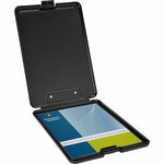 Business Source 9 In. X 13 In. Storage Clipboard, Plastic, Letter, Black 464-466