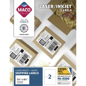 5.5X8.5 White Shipping Labels 472-590