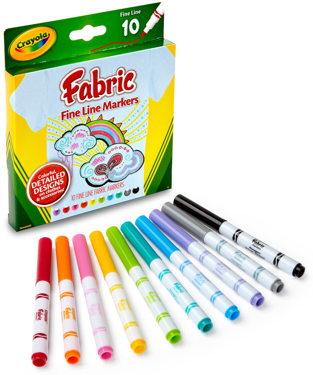 Fabric Markers Crayola 10/Pk 475-662_b9bcfec1-c27e-49a5-aed6-3ba544e7dbc3