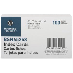 3X5 Plain White Index Cards 480-485