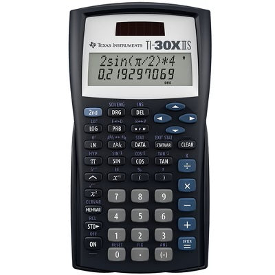 Texas Instruments 30XIIS Scientific Calculator - Black: SAT, ACT & AP Approved 40 516-458