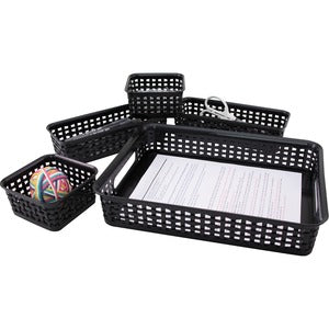 Plastic Black Basket Set 525-981