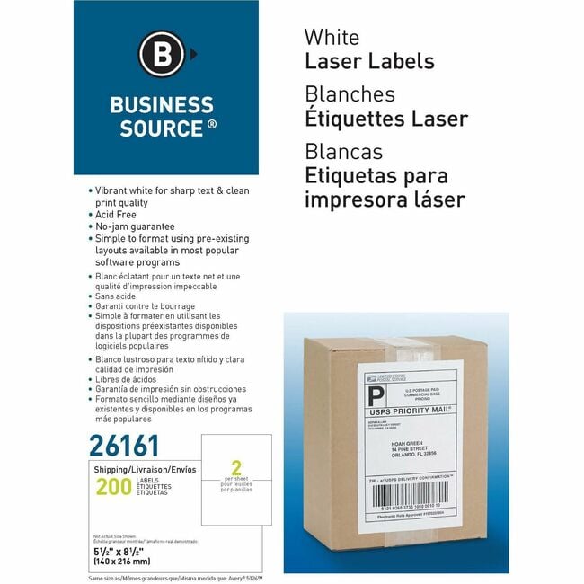 5.5X8.5 MAILING LABELS 40 552-307