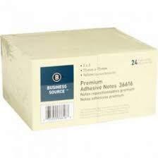 Notes,Adhes,3"X3",Yw,24Pk 553-701